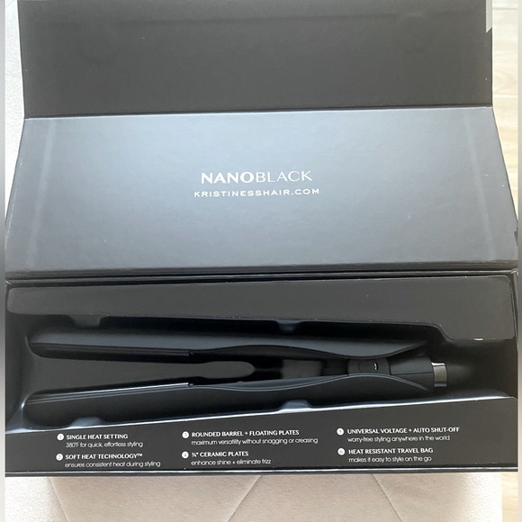 Kristin Es NanoBlack Hair Small Straightener - Picture 1 of 6
